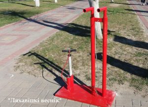 В Ляховичах для велосипедистов установили велоспот